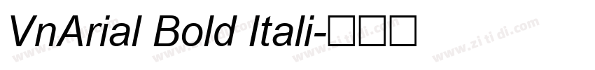 VnArial Bold Itali字体转换